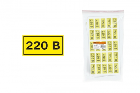 TDM ELECTRIC SQ0817-0009 Символ "220В" 15х50мм TDM